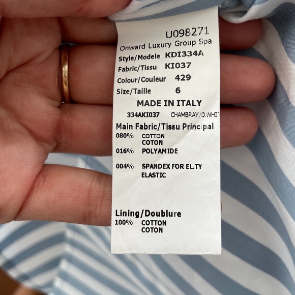 Michael Kors Collection Striped Poplin blouse - Picture 8 of 10